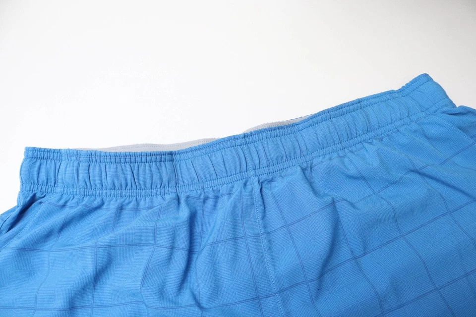 Wilson Shorts Herren Groß SPORTS Gummibund Riemen Taschen Blau Kariert - Bild 4 von 4