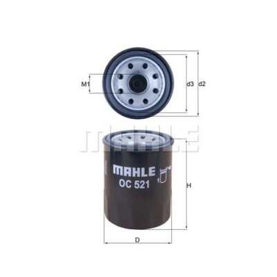 Ölfilter KNECHT OC 521 für HYUNDAI KIA