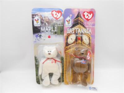 ty Beanie Babies Mc Donalds 1999 Maple & Britannia in OVP Vintage Retro /R16F8
