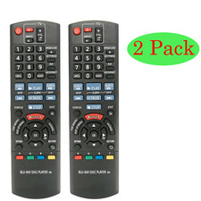 2 Pack Remote N2QAYB000867 For Panasonic Blu-Ray Disc Player DMP-BD89 DMP-BD79