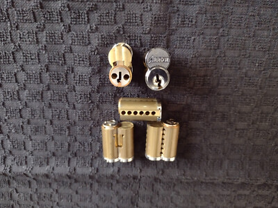 Arrow (SFIC) Uncombinated 6-Pin ''E'' Keyway Lock Cores -- LOT OF 5