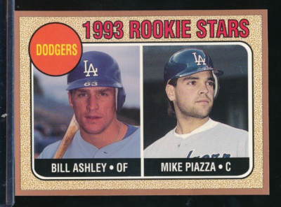 1993 BB CARDS REPLI CARDS #23 Mike Piazza Bill Ashley Hand Cut EX con strong eye