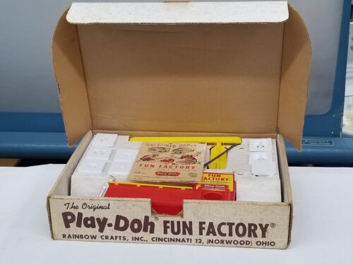 1964 Play-Doh Fun Factory Rainbow Crafts Inc. Complete In Box Shelf A3 - 第 1/10 張圖片