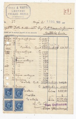Invoice Cellio Breia Valsesia Wood Pink & Vietti 1936 QX1697