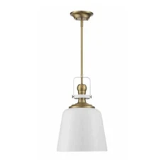 park Harbor PHPL3311GWAB Rowher Single Light 13" Wide Pendant