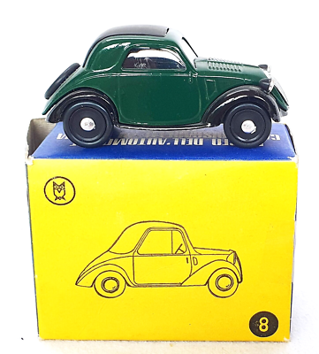 Ancienne Voiture Miniature Fiat 500 Topolino 1936 - Marque Dugu, échelle 1/43, Vintage, Manque Un Pneu