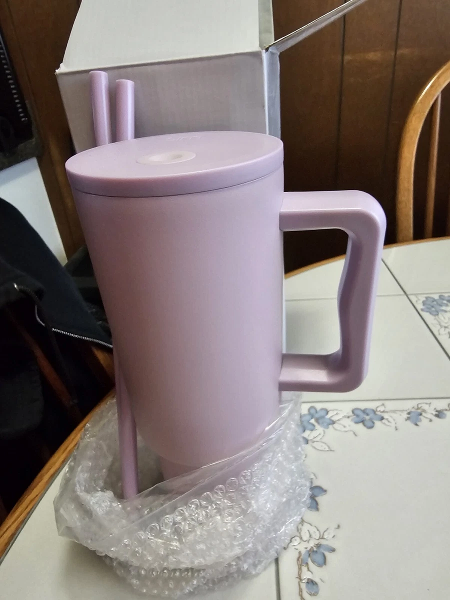 Simple Modern 40 oz Trek Tumbler with Handle and Straw Lid Plum Lilac Mauve NIB