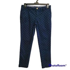 Tommy Hilfiger Navy Blue Polka-Dot Montauk Chino Pants Women's Size 4
