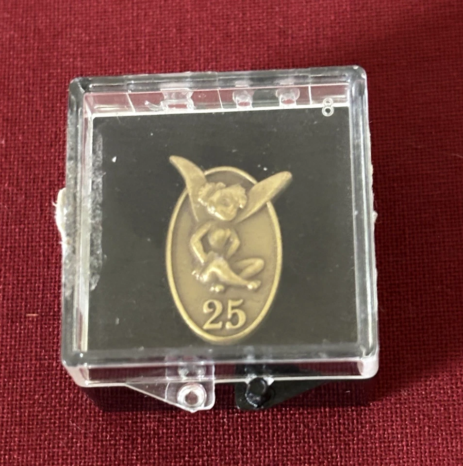 Disney Cast Member Exclusive Service Award Pin 25 Years w/ Plaque & Nametag - Image 3 of 4