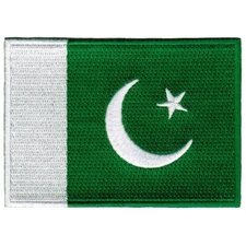 PAKISTAN FLAG embroidered iron-on PATCH PAKISTANI SOUVENIR EMBLEM APPLIQUE new