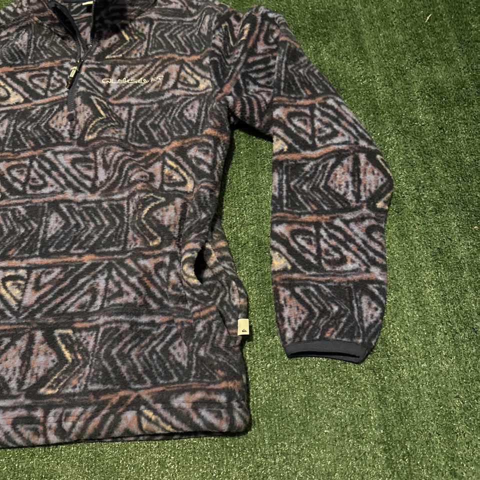 QUICKSILVER Clean Coasts 1/4 Cremallera Polar Surf Sudadera Para Hombre Talla Grande Foto 2 de 4