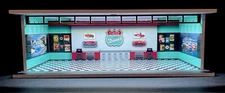 50s Diner Hot WheelZ Theme 1:64 Model Diorama Garage LED Lighting!