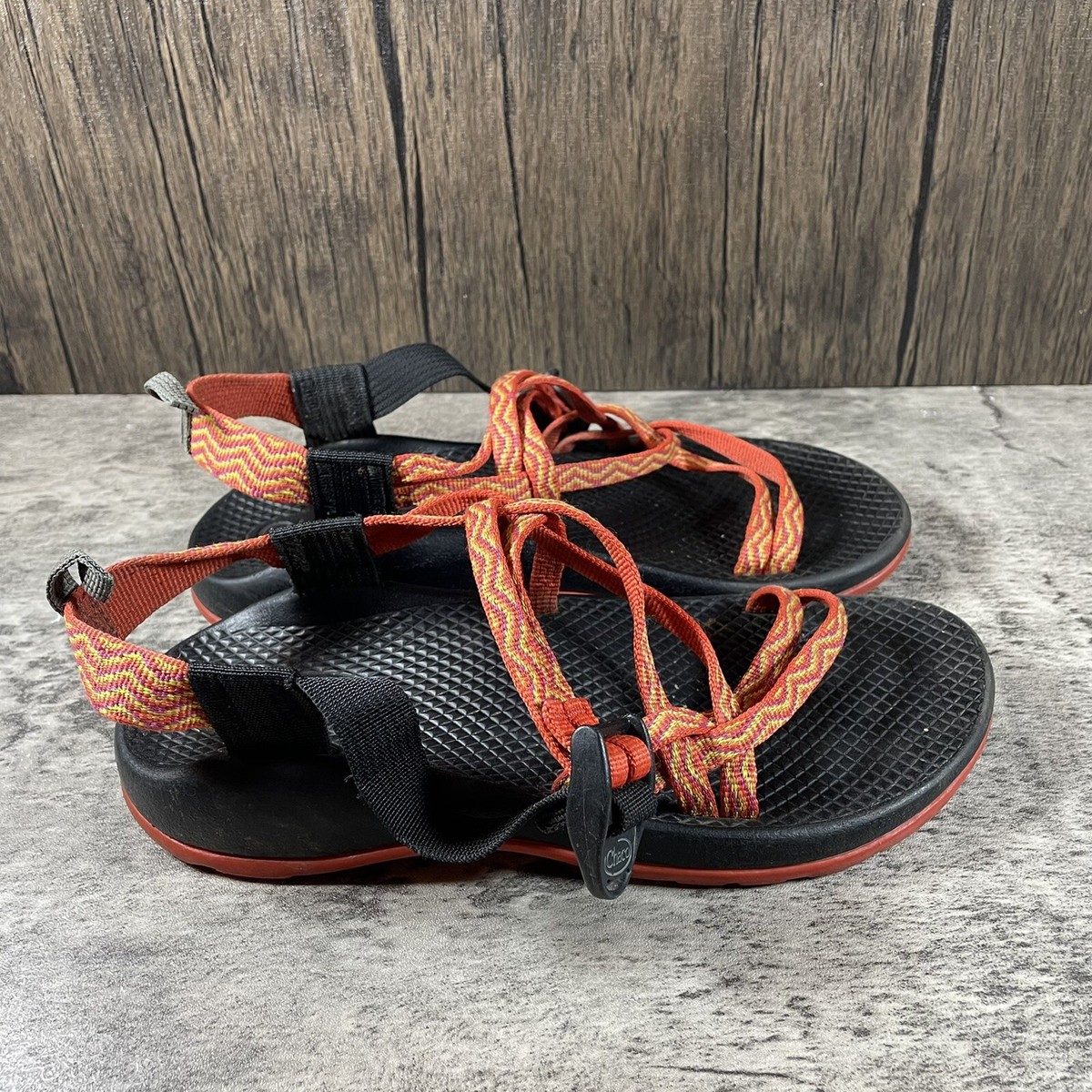 Chaco Kid's ZX1 Ecotread Red Orange Yellow Hiking Sports Chaco Kid's ZX1 Ecotread Red Orange Yellow Hiking Sports