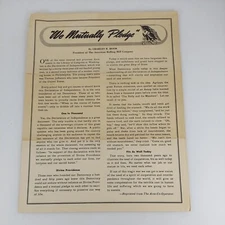 We Mutually Pledge, Charles R Hook, American Rolling Mill Company 