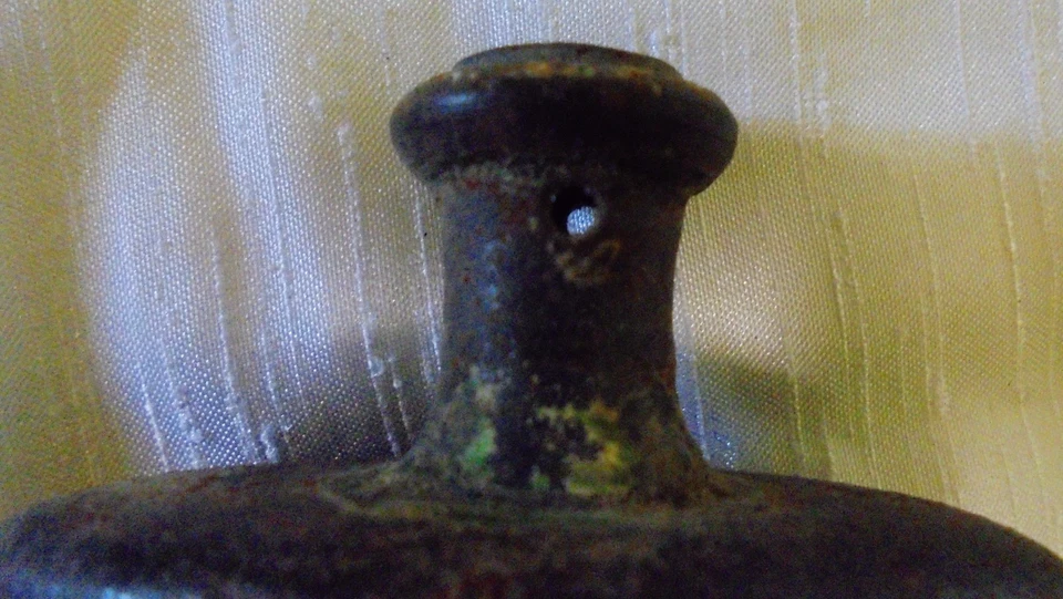 Ancienne poignée  de porte fonte ouvragée XIXème  - Photo 4/4