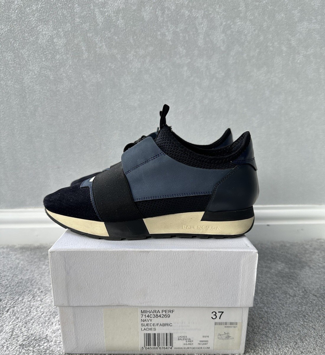 Balenciaga Race Runner UK Navy
