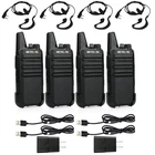 RT22 FRS Walkie Talkies Long Range 4Pack | Rechargeable USB-C For Camping Hiking
