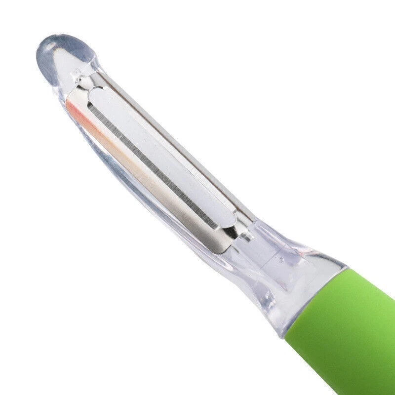 Pelador de verduras cómodo agarre antideslizante patata fruta zanahoria manzana cortador cortador Foto 3 de 4