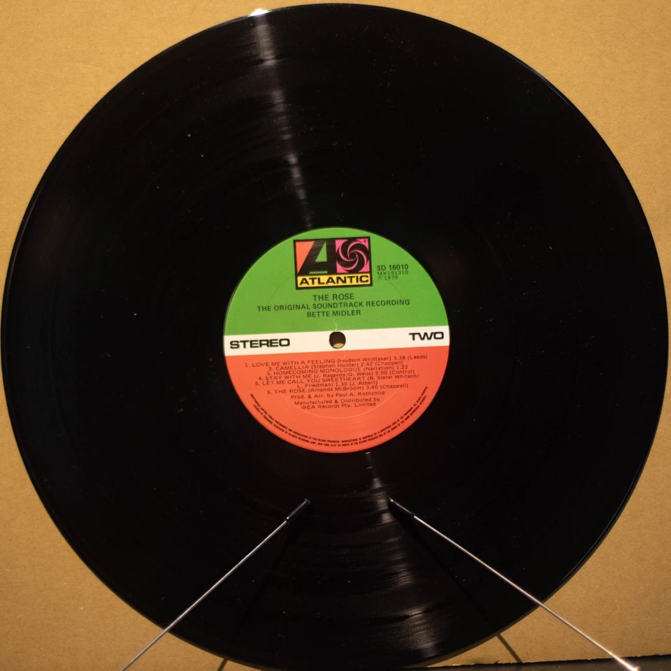 THE ROSE SOUNDTRACK - BETTE MIDLER - Vinyl LP - Atlantic - 1979 - VG (3007) - Image 3 of 4