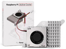 Official Active Cooler for Raspberry Pi 5, Combines an Aluminium Heatsink with a