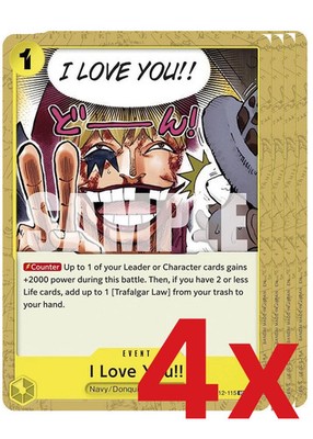 4x I Love You!!-Legacy of the Master (OP12-115)One Piece TCG - English