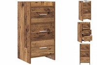 Sideboard Wohnzimmer Kommode Schrank Lowboard Altholz 40X36X80 Cm Holzwerkstoff