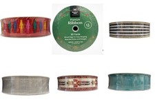 Member's Mark Wired Edge Premium Holiday Ribbon, 1.5" Wide x 50 Yards Nutcracker