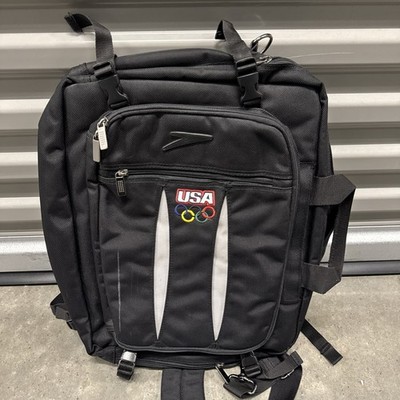 Team USA Swimming Speedo Olympics Laptop Backpack Used Team Members Black