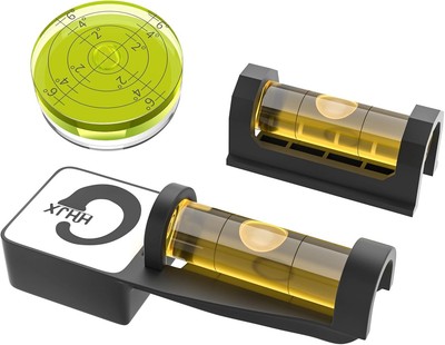 Professional Magnetic Scope Leveling Kit Bubble Level Tool Brown 
