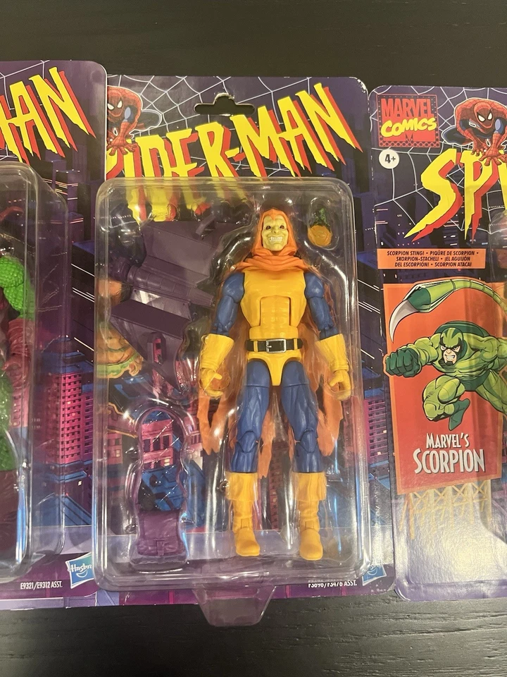 Marvel Legends Ящерица фигурка Человек-паук Ретро Карта Коллекция Walmart Эксклюзив - Изображение 4 из 4