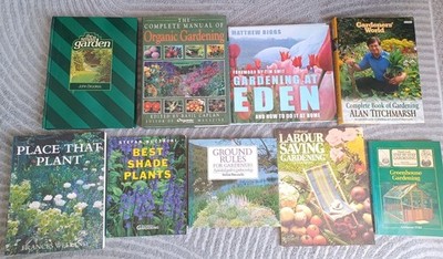 Vintage Gardening Book Bundle x 9 Organic / Greenhouse Gardeners Mixed Lot
