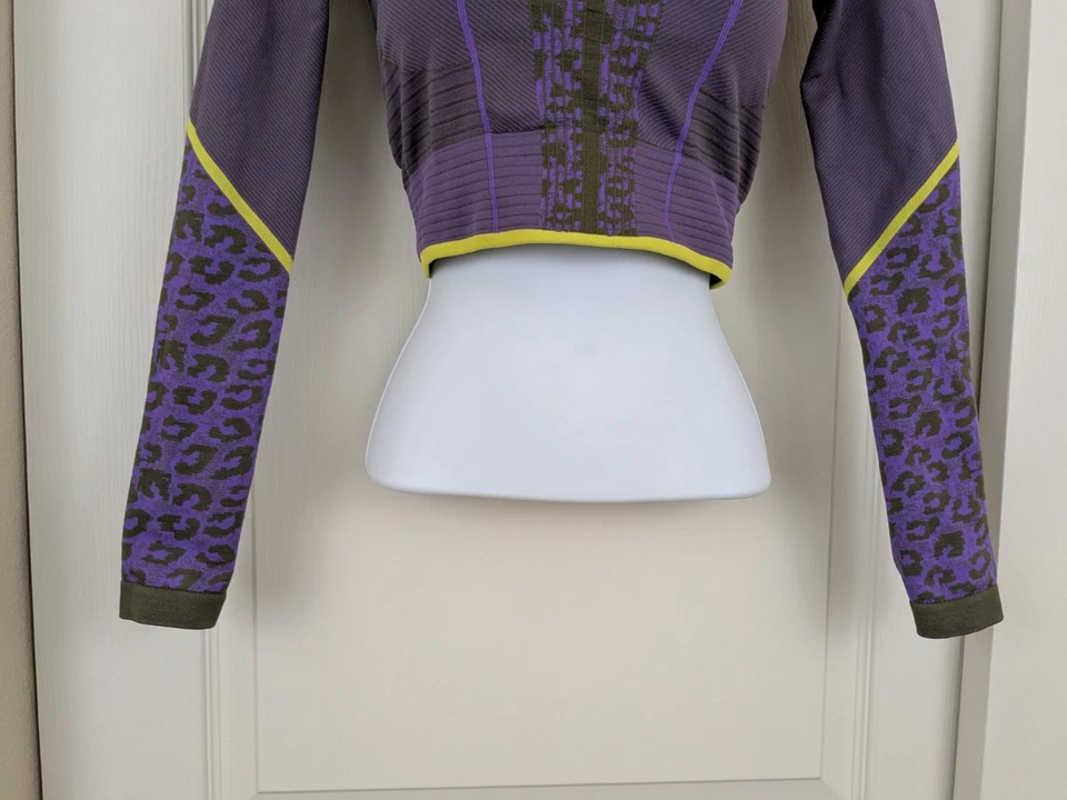 Adidas Stella McCartney укороченный верхний размер XS Truestrength бесшовная футболка йога новый без ЯРЛЫКОВ - Изображение 3 из 4