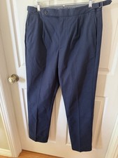 Todd Snyder Navy Brushed Cotton Side Tab Trousers Sz 33/32. New. Box54