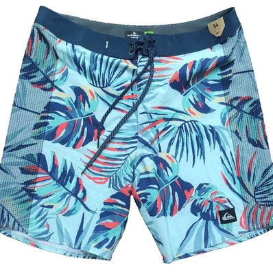 Quiksilver Highline Boardshorts 34 Surfen Schwimmen Strandshorts Tropical...