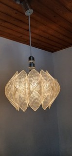 Deckenlampe Hängelampe ME Acryl Eisglas 70er Jahre Designklassiker antik Erbe !