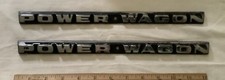Power Wagon Dodge Emblems 1970s Set Of Two Power Wagon Dodge Emblems 1970s Set Of Two