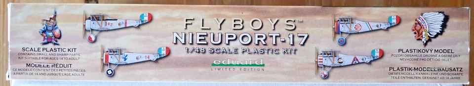 Eduard Flyboys 1/48 Scale NIEUPORT-17 Airplane Model Kit - Image 3 of 4