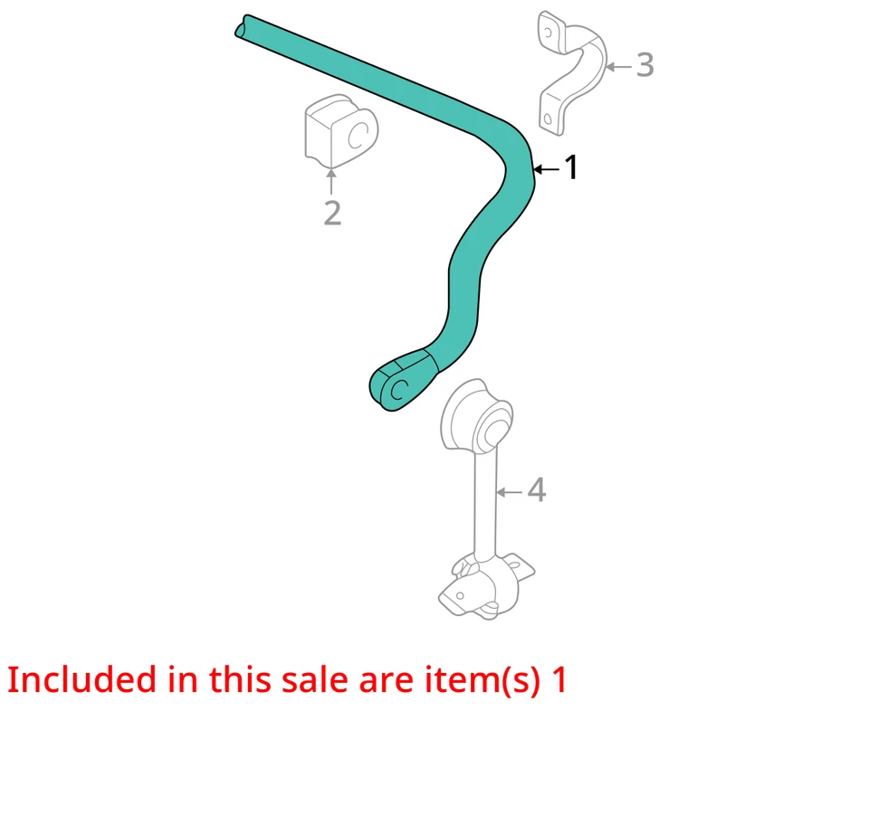 Barra estabilizadora trasera OEM PUQS5 Audi A4 Quattro 2002-2006 Foto 2 de 3