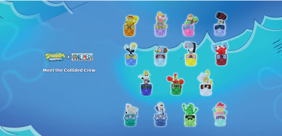 2026 McDONALD'S SpongeBob Squarepants X One Piece HAPPY MEAL TOYS Or Set