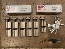 ISEO F5 euro barrel locks, keyed alike, internal thumb turn, 5x 40/45 + 1x 30/30
