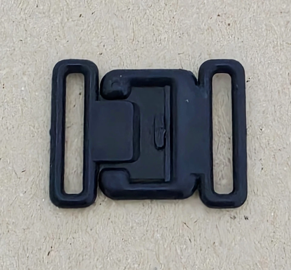 Hebilla de liberación rápida vintage de plástico azul marino pequeña 1,5" 2 piezas  Foto 2 de 4