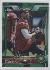 2015 Topps Chrome Rookies Green Refractor Dres Anderson #169 6c1
