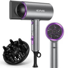 NEXPURE RCY-7004 2000W Professional Ionic Hair Dryer - Purple