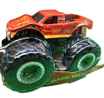 BIGFOOT VS SNAKE BITE DEMO DOUBLES HTF  Monster Trucks Red Snake Bite Bigfoot 8 