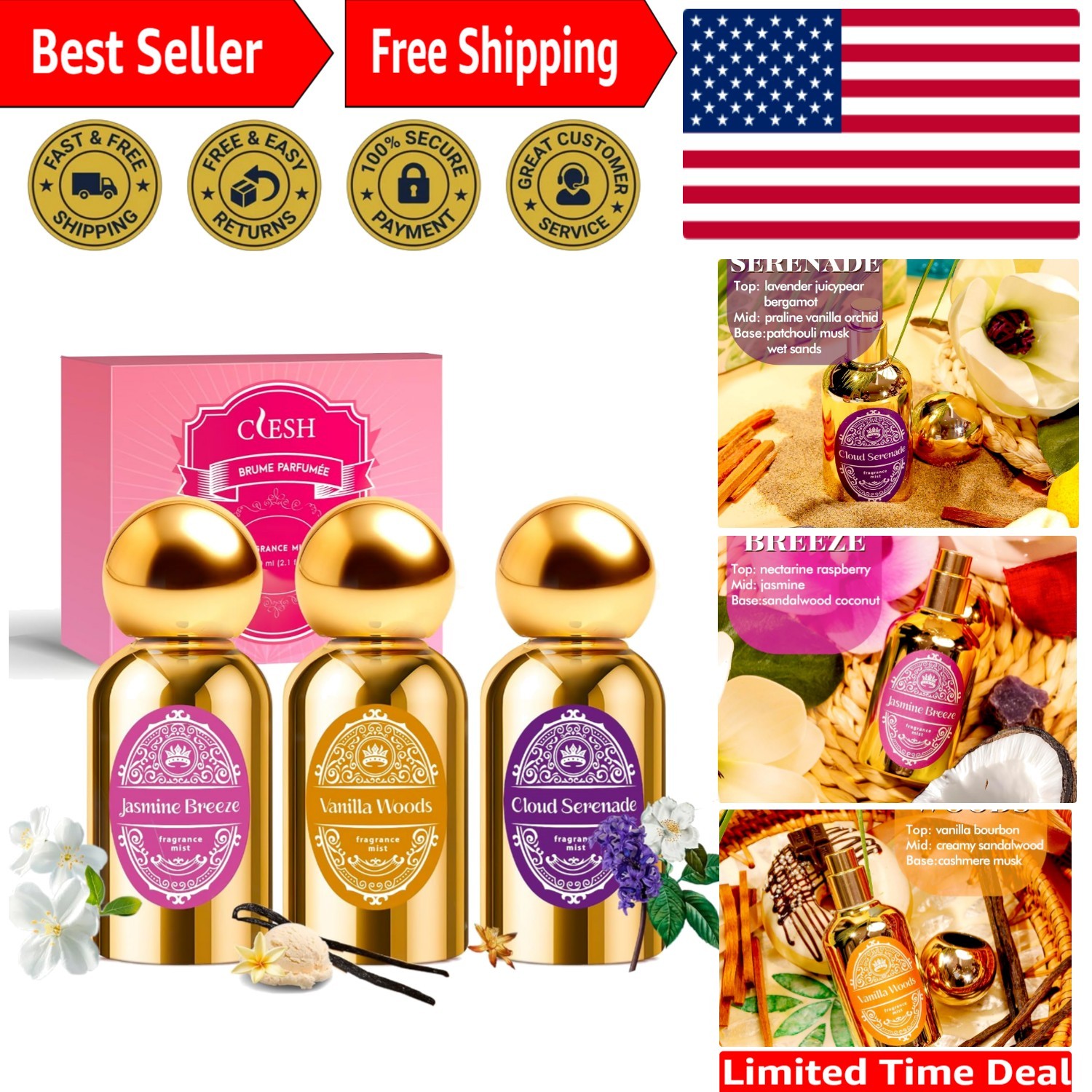 For Women - Gorgeous Gold Design, All Day Freshness