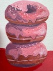 Sweet Treat Donut Bakery ACEO Original Gouache Dessert Gift Food Art Wall Decor — photo 6