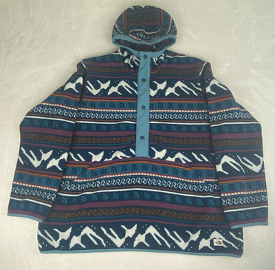 The North Face Carbondale 1/4 Snap Fleece Sweater Mens XXL 2XL Blue Pullover