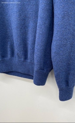 Brooks Brothers 346 Men's Navy Blue 1/4th Zip Sweater - Size M - Picture 4 of 5