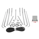 Complete Floor Strips Piaggio Vespa GS 150 VS2 VS3 VS4 VS5 in Aluminum MF9464