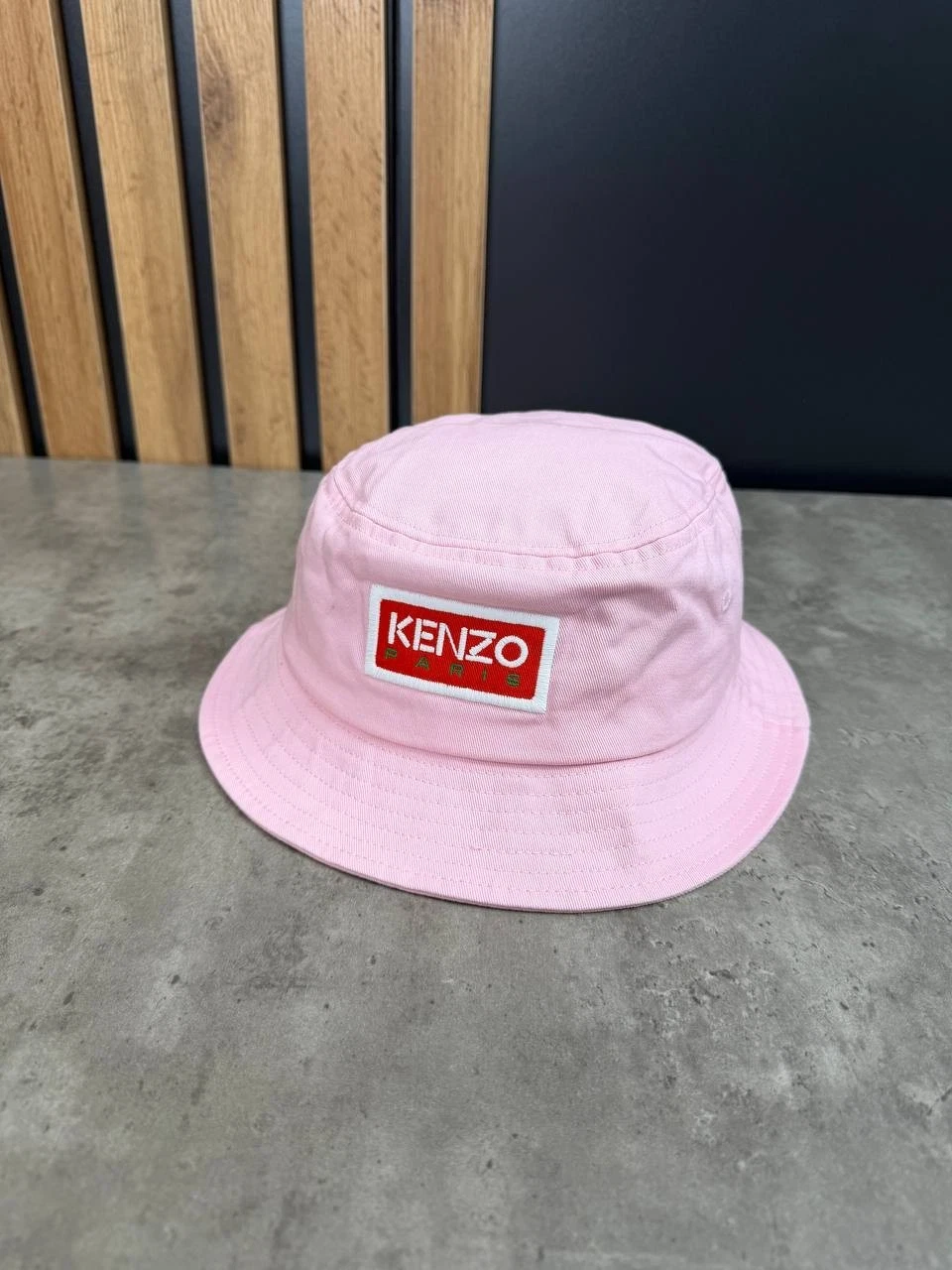 Kenzo Pink Cotton Bucket Hat Size L